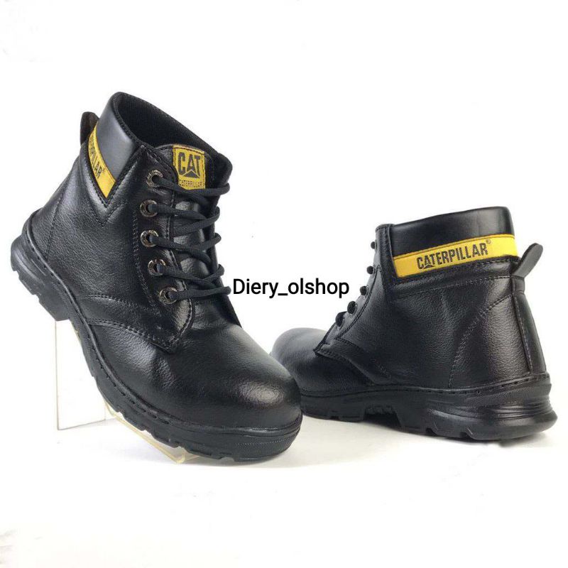 sepatu safety semi boots ujung besi / sepatu safety kerja pria/wanita sepatu safety Caterpillar,sepatu safety Kickers