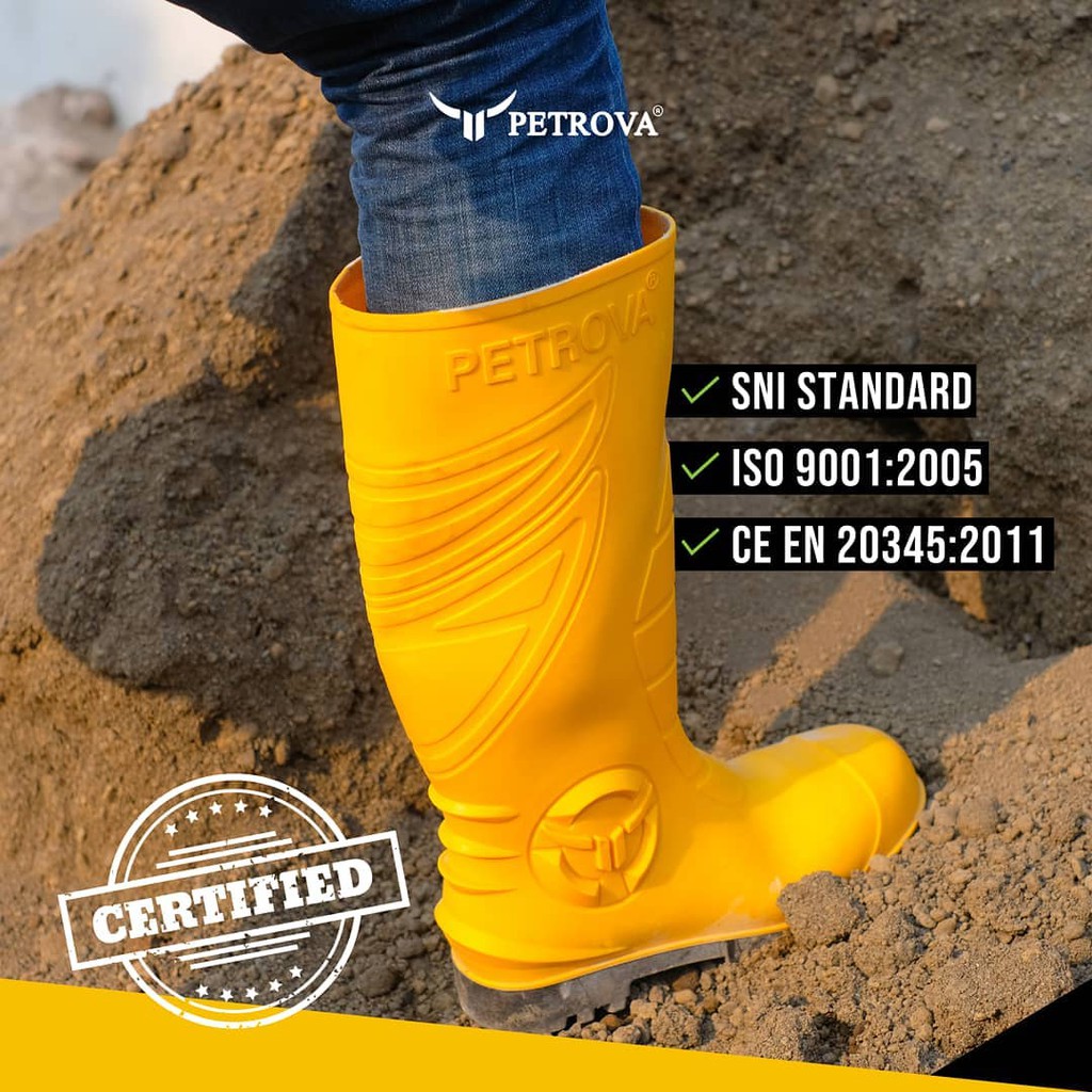 Jual Sepatu Boot Safety Petrova Ultimate Kuning Shopee Indonesia