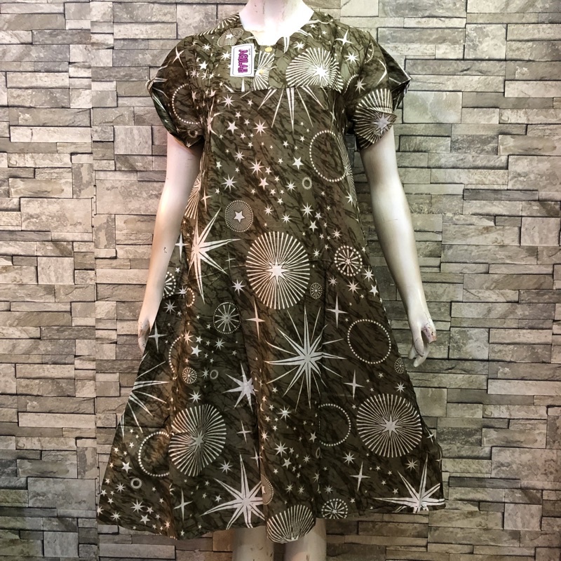 DASTER BALI MURAH MOTIF KEMBANG | BATIK AQILAH-KC 5