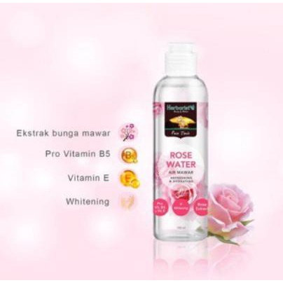 ^ KYRA ^ Herborist Rose Water Air Mawar Cleansing Milk Moisturizing - Netto 100 ml