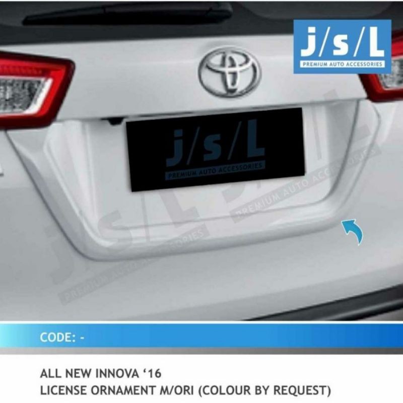 license ornament / list plat all new innova 2016 colour by request