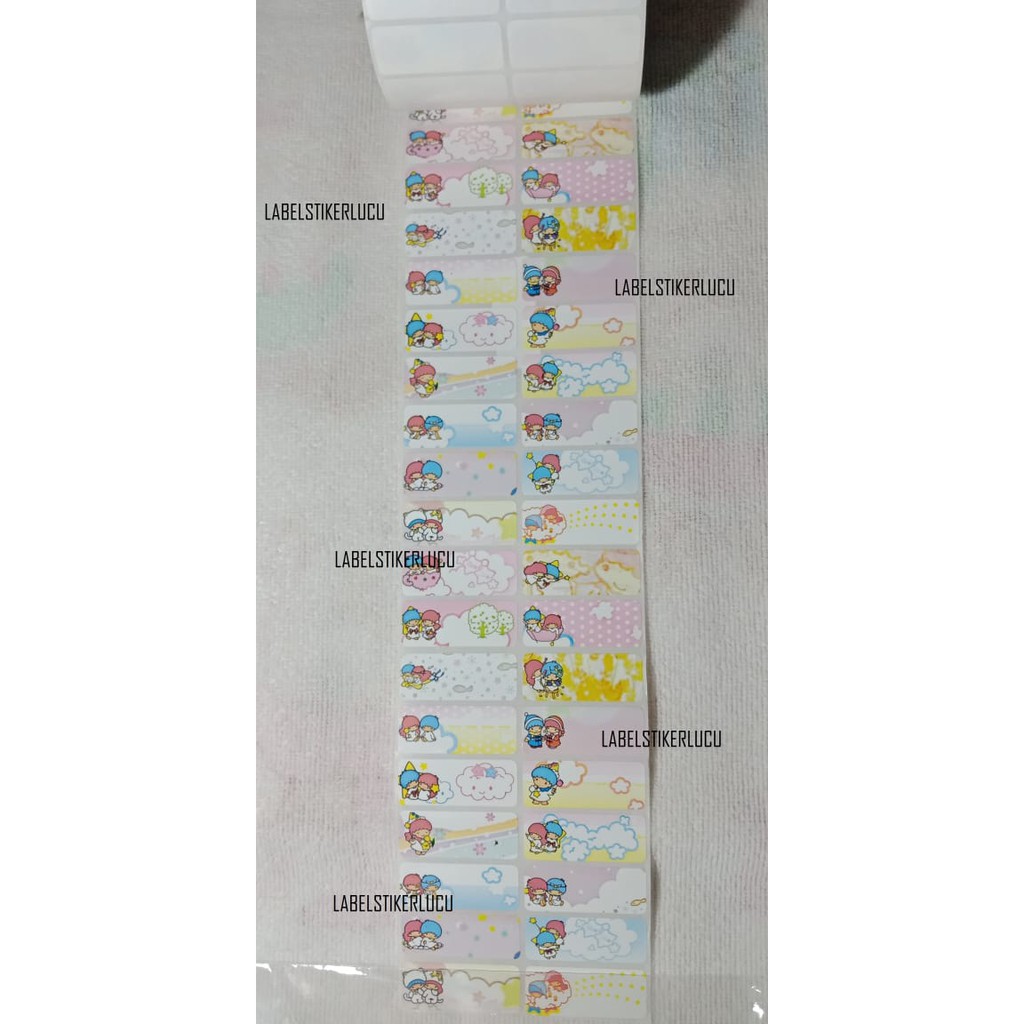 

Sticker Label Motif Little twin star (isi 42pcs) variasi gambar