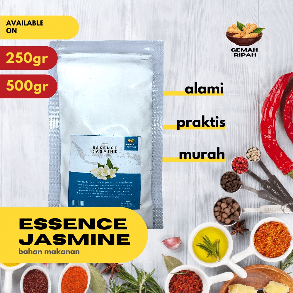 

Essence Jasmine 250gram 500gram 1kg Bubuk Rasa Jasmine Premium Essence Jasmin Essen Melati Perasa Makanan Bubuk Bahan Kue Roti Tabur Bubuk Minuman Rasa Bubuk Premium Essence Makanan Bahan Pembuat Kue Essence Kue Extract Powder Premium Essen Flavor