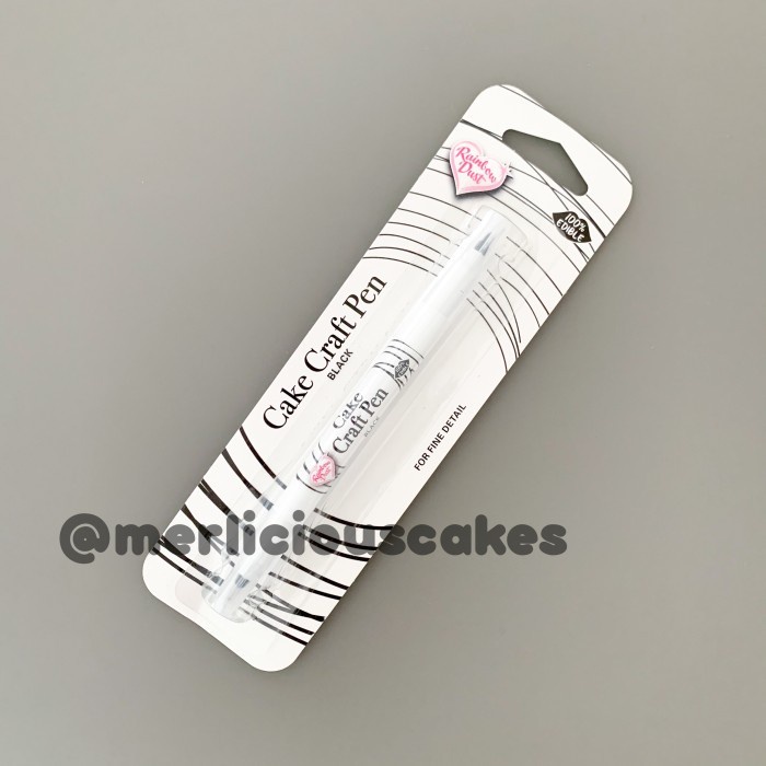 

ORIGINAL MURAH Rainbow Dust Food Art Pen Edible Black Hitam