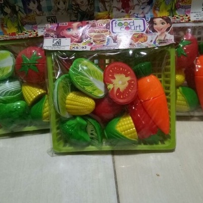 Mainan Edukasi Potong Buah Dan Sayuran Magnet Masakan Ria KS-92