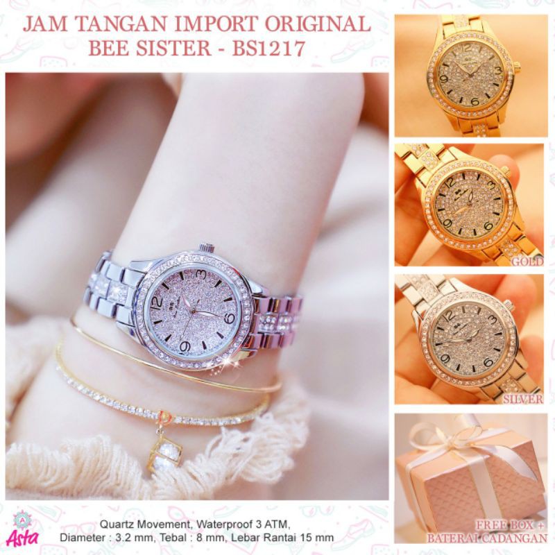 Jam tangan Import Original || BEE SISTER BS 1217