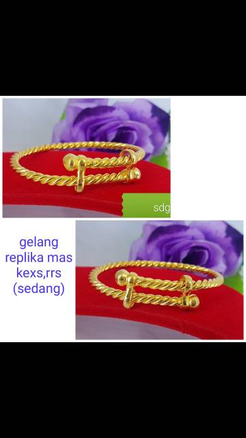 Gelang lilit replika mas, awet,tahan lama,bisa disepuh ulang berat sekitar 60g, 40gr, 20gr