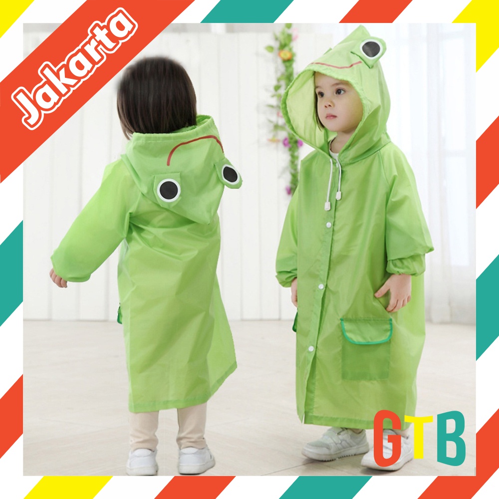 ❤️GTB❤️ JAS HUJAN ANAK HOODIE / JAS HUJAN LUCU MOTIF BINATANG / FUNNY RAIN COAT FOR KIDS R759