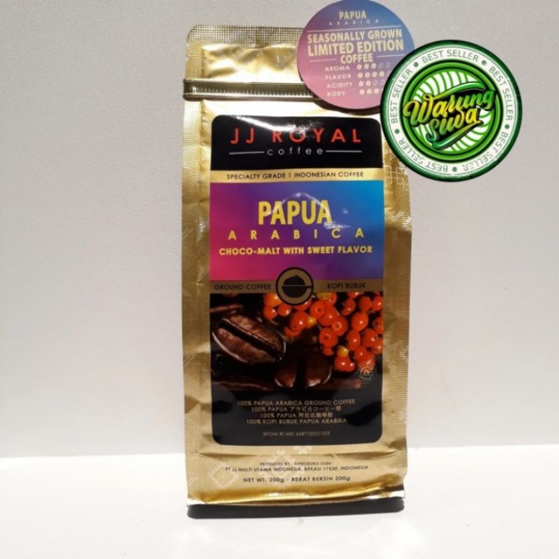 

JJ ROYAL PAPUA ARABIKA COFFE BUBUK