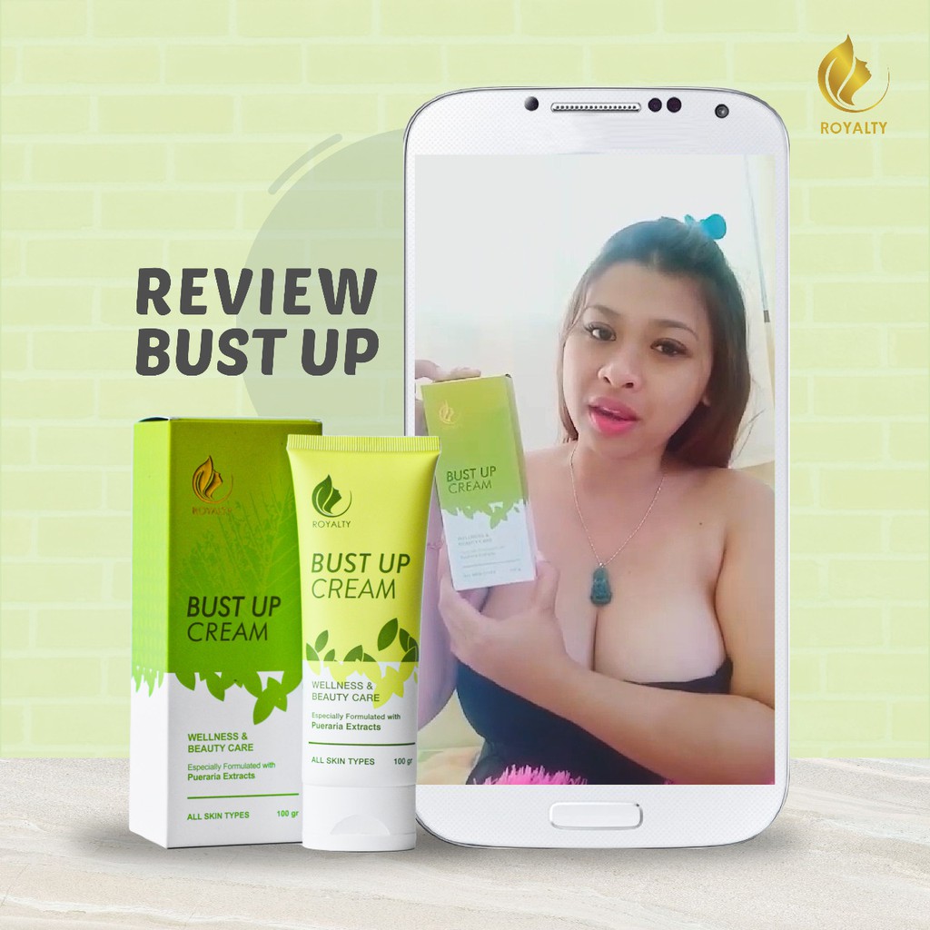 Royalty Bust Up Cream - Krim Pembesar & Pengencang Payudara Tercepat Herbal Alami BPOM Aman Original