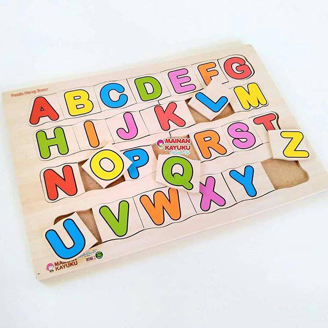 PUZZLE HURUF BESAR PUZEL ALFABET KECIL ALPHABET PUZLE ABCD