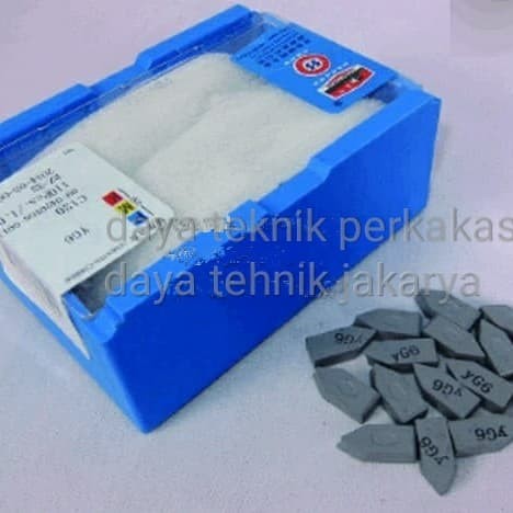 YG6 - mata widia C122 - betel - tip widia - mata bubut widia Yg6 c 122 baru