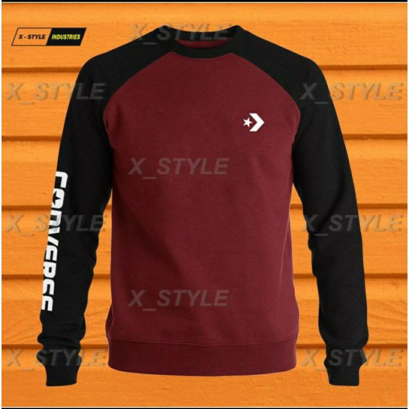 Baju Cowok H&M Converse Casual All Size s,m,l,xl,xxl Tebal Jumbo pria wanita