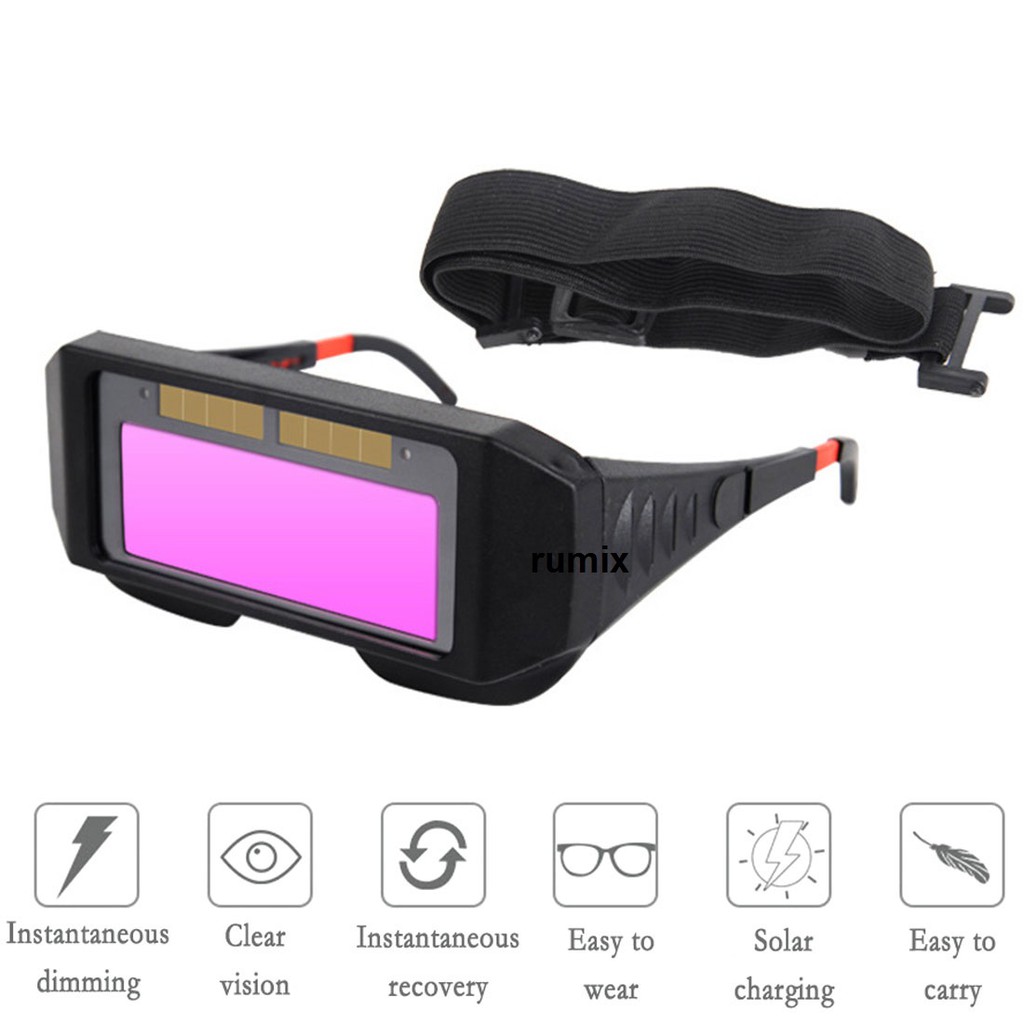 Kacamata Las Otomatis Kacamata Welding Glasses Auto Darkness Kacamata Tukang Las Anti Silau Solar