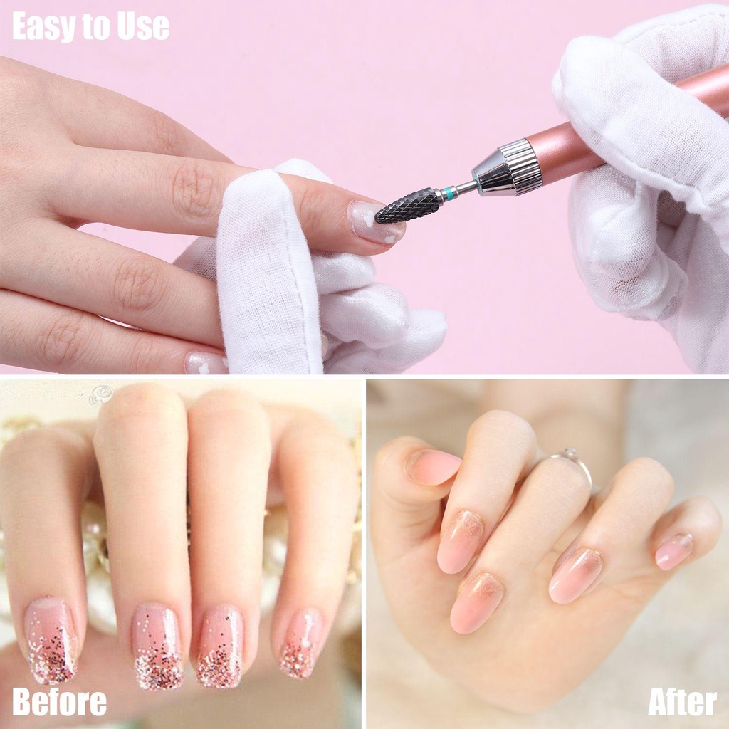 Set Mata Bor Kikir Kuku Tangan Kanan 2.35mm Shank Bits