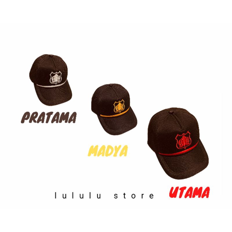 Topi Terbaru Satpam / Security Warna Coklat Termurah