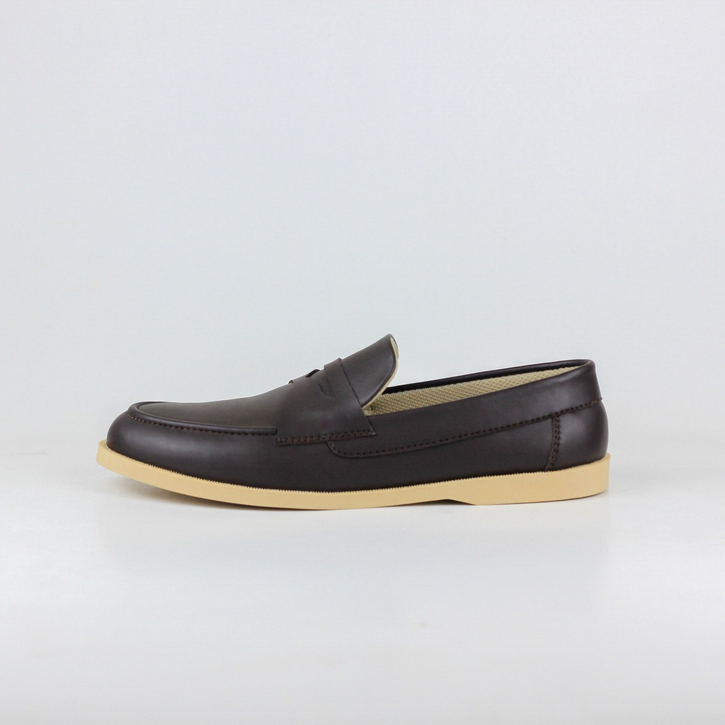 ELVRA - Sepatu Pria Sepatu Kasual Sepatu Casual Loafer - New Flow Brown CS