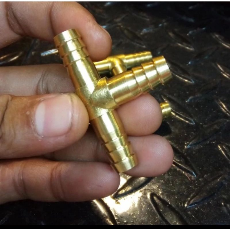 NEPEL NEPLE SAMBUNGAN T SAMBUNGAN SELANG KOMPRESOR 8MM