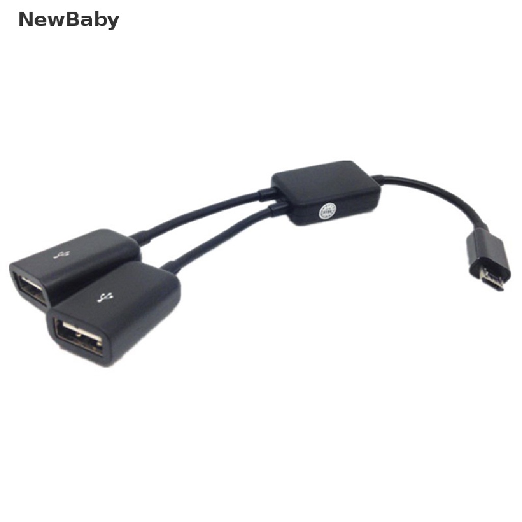 Kabel Adapter Dual Micro USB OTG Hub Host Untuk Tablet PC Smartphone