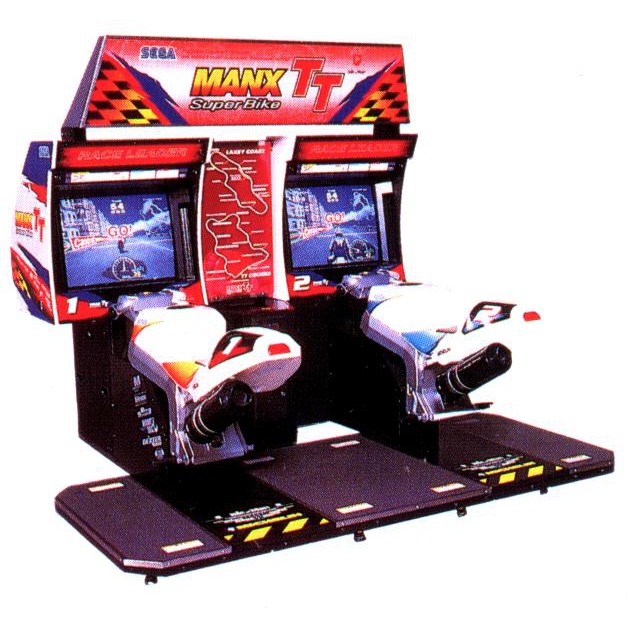 Jual/Sewa Mesin Arcade Game Balap Motor yang Seru MANX TT SUPERBIKE Twin untuk Hobby & usaha Rumahan