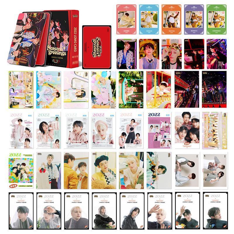 55pcs TXT 2022 Season 's Kartu Pos Lomo Album Foto