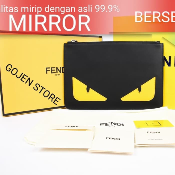 CLUCTH FENDI F001 DOMPET HAND BAG PRIA WANITA COWOK CEWEK