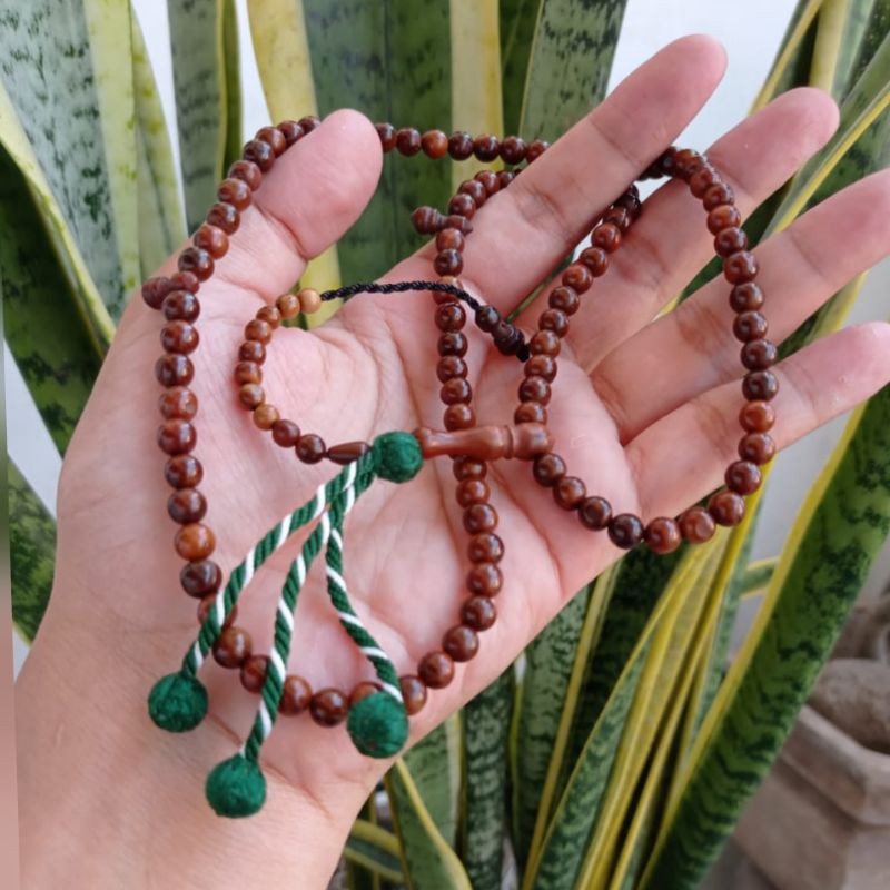 Tasbih bulat 99 asli kaukah rumbai 6mm