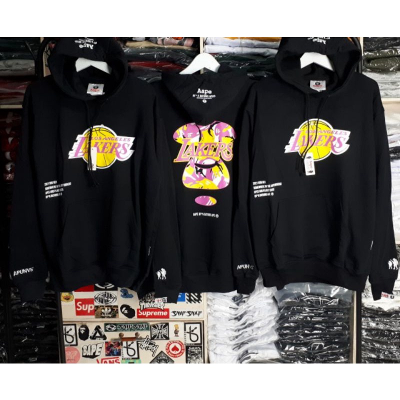 Hoodie Lakers X A Bathing Ape Bape