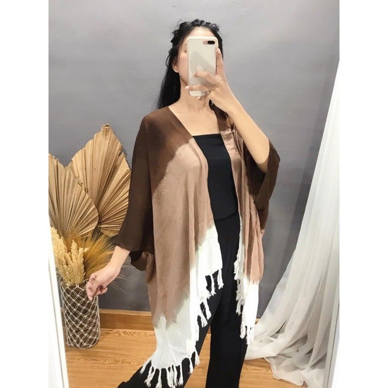 Cardigan / Outer / Outer Gradasi Bali / Baju Bali / Outer Pantai Murah  Motif Gradasi Rayon Bali