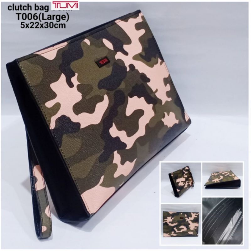 clutch bag Tumi Handbag Tangan Tumi Pria/Wanita Army Tumi T006