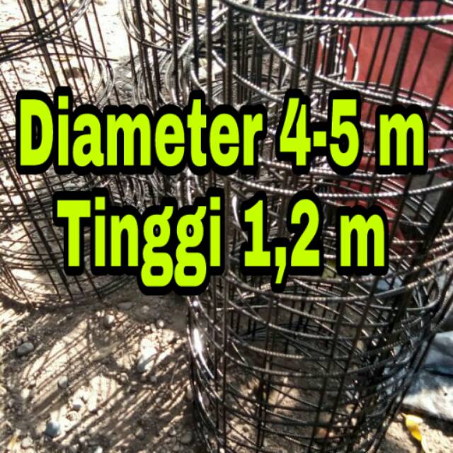 Rangka kolam bulat D4 T1,2