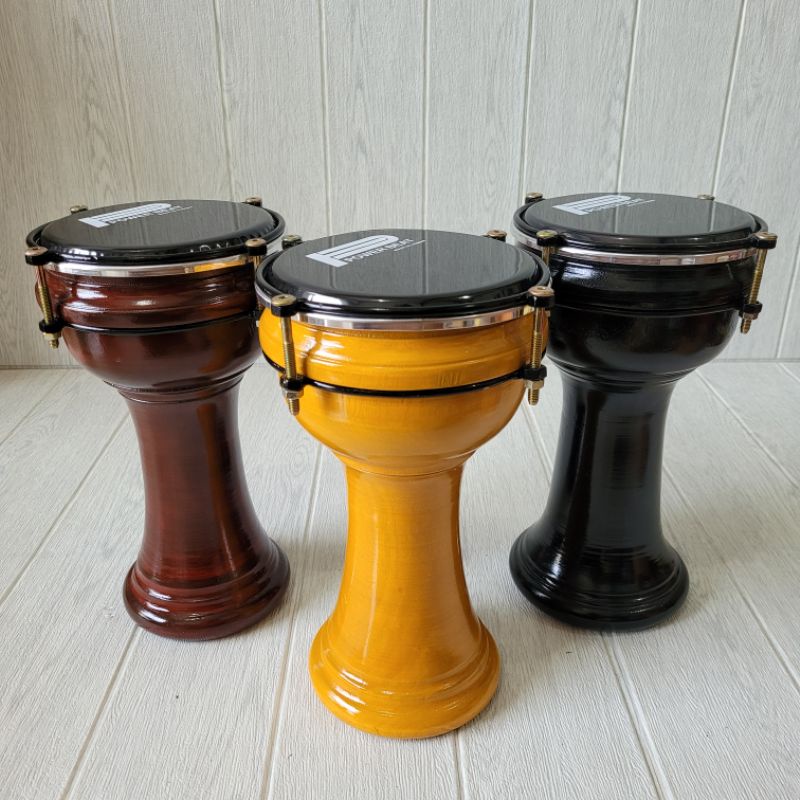 Calti Darbuka Dumbuk Pinggang 8 inch Motif Seni Ukir Marmer Mika Power Beat Alat Musik Marawis Hadroh Rebana Berkualitas