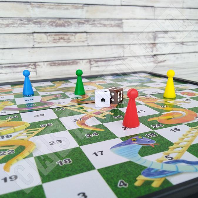 Papan Ular Tangga Magnet / Snake & Ladders