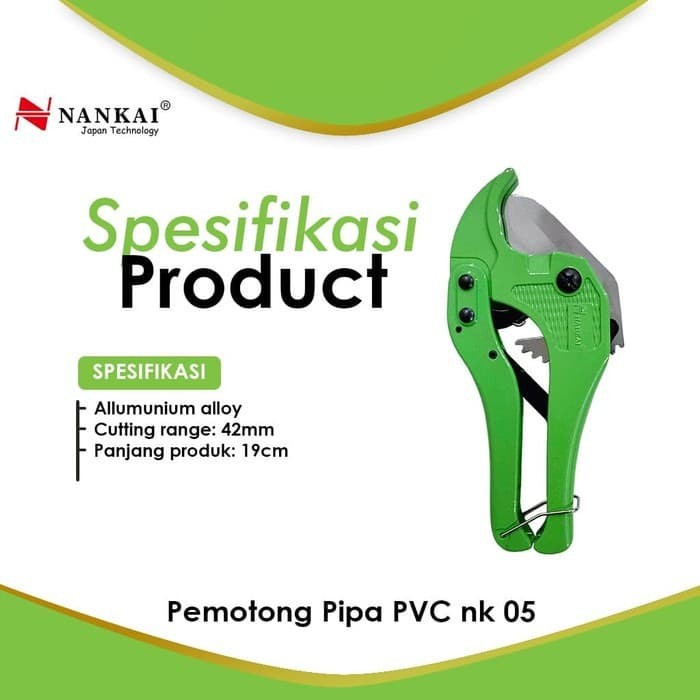 Pemotong Pipa PVC Alat Potong Pipa Gunting Pipa Nankai 42mm