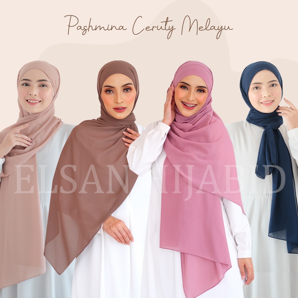 Pashmina  Instant tali malaysia /pashmina instan tali melayu/ ceruty babydoll premium