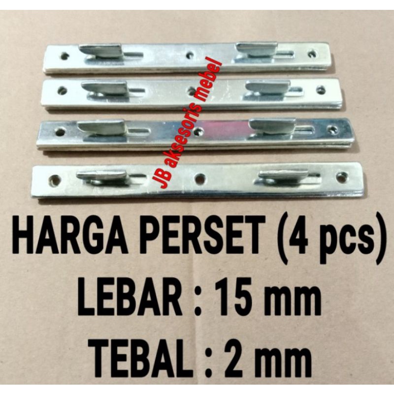 HAK DIPAN 6" PERSET 4pcs / BRACKET RANJANG 15 cm / BED FITTING