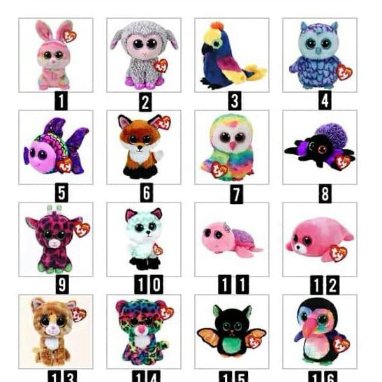 Boneka Beanie Boos Big Etyes