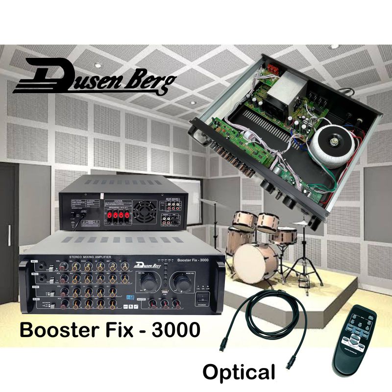 Amplifier DUSENBERG Fix 3000 Karaoke Smart Tv Bluetooth Usb Optical Original