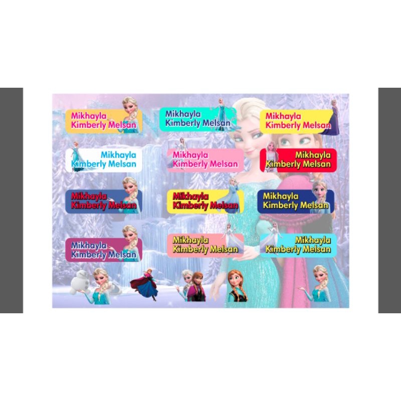 

Label nama anak