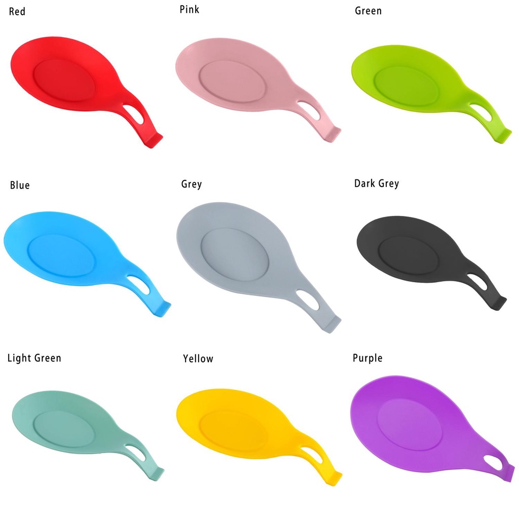 Solighter Rak Sendok Alat Penyimpanan Peralatan Masak Tutup Stand Stove Organizer Plate Holder Tatakan Spoon Rest
