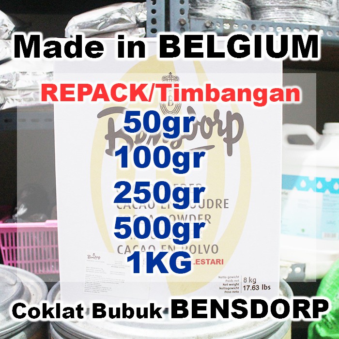 

Cocoa Bensdorp ( Cokelat Bubuk ) 100 gram BENSDROP