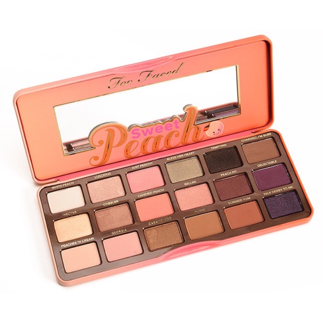 Too faced peach sweet eyeshadow