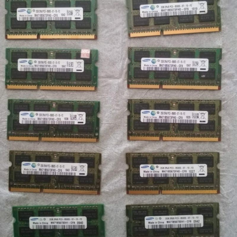 RAM Laptop SODIM 2GB DDR3 Samsung cabutan bekas
