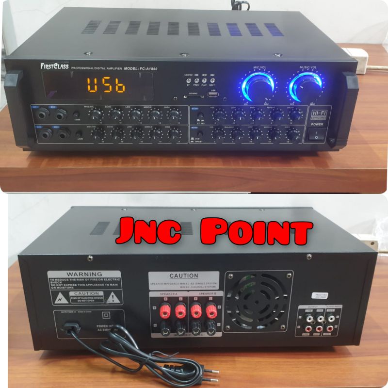 Power Amplifier FIRSTCLASS FC-A1850 / FC A1850 / FCA1850 Bluetooth
