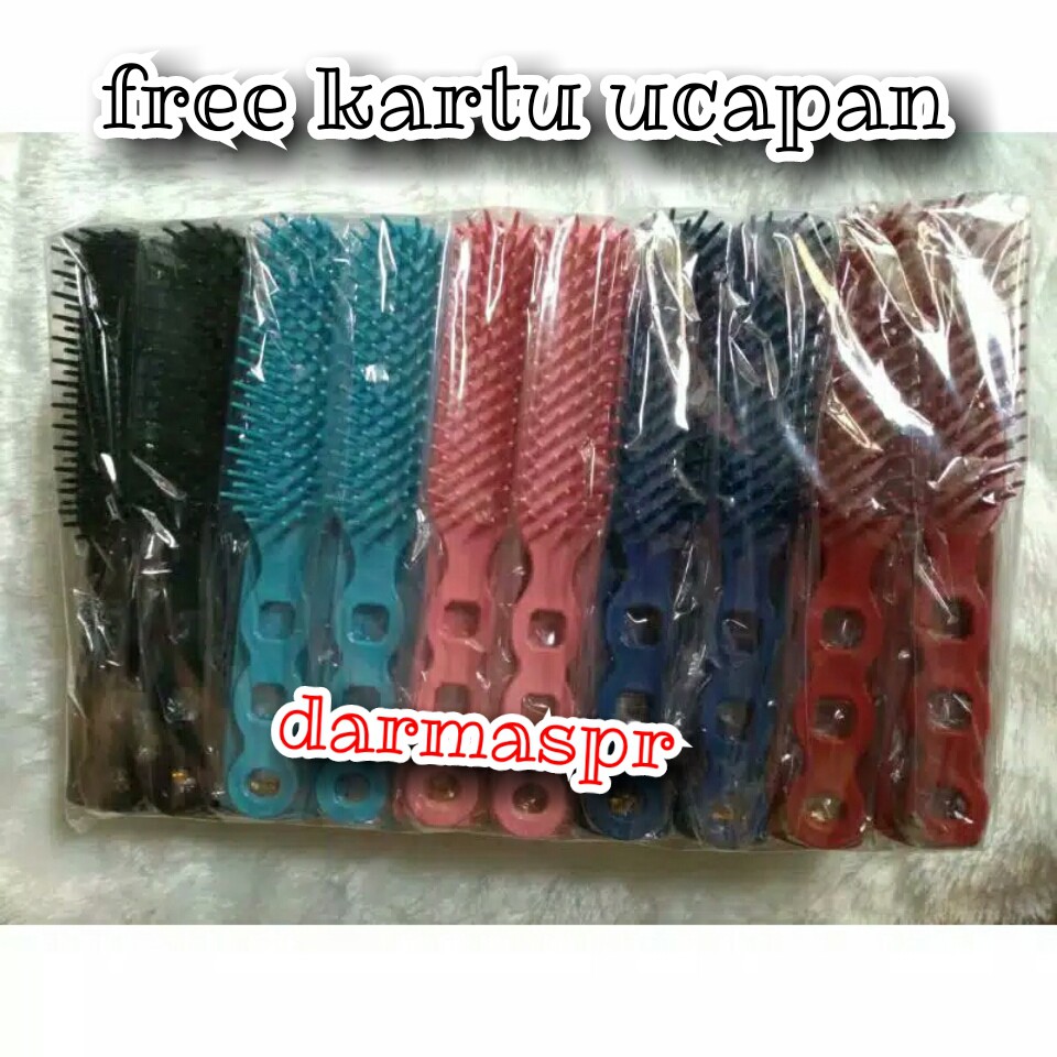 Souvenir Pernikahan sisir Sikat kemas plastik isi 50pcs free kartu ucapan