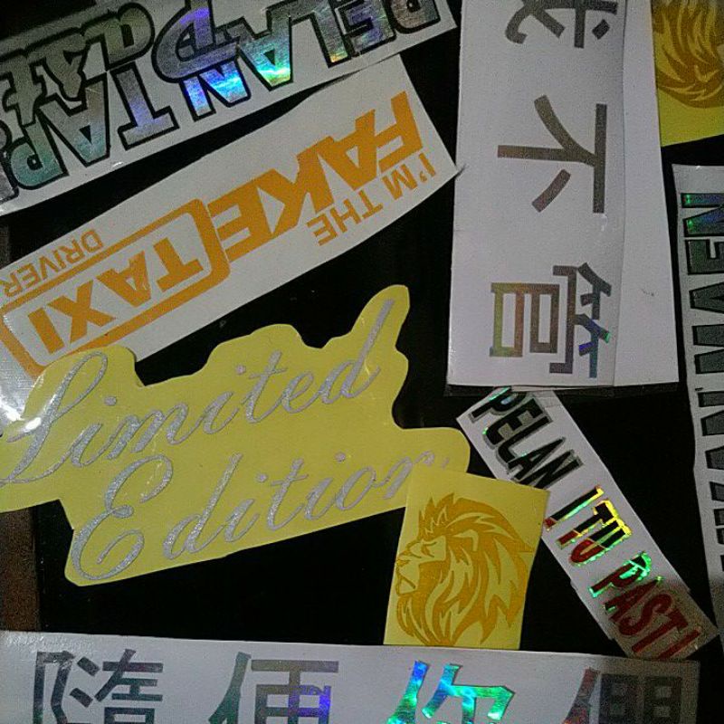 cutting stiker, stiker motor stiker kata stiker lucu