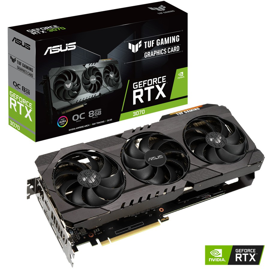 Vga Asus RTX 3070 8GB OC Tuf Gaming - Asus Geforce RTX 3070 8GB OC TUF - Asus RTX3070 Tuf Gaming 8GB