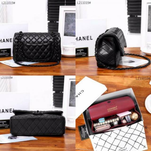 CHANEL CLASSIC MATTE LAMBSKIN MEDIUM SIZE