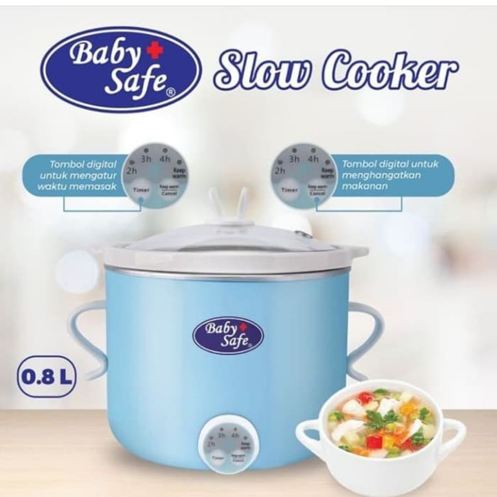 CUTEE Baby Safe Slow Cooker Digital 0.8liter LB 007 Makassar pemanas