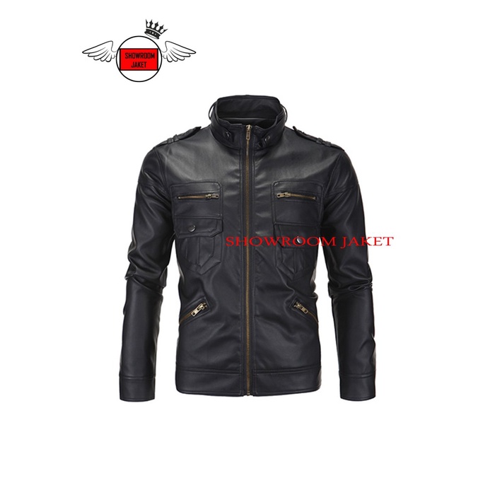 JAKET KULIT JAKET KULIT PU JAKET KULIT PRIA JAKET KULIT RACING BIKER